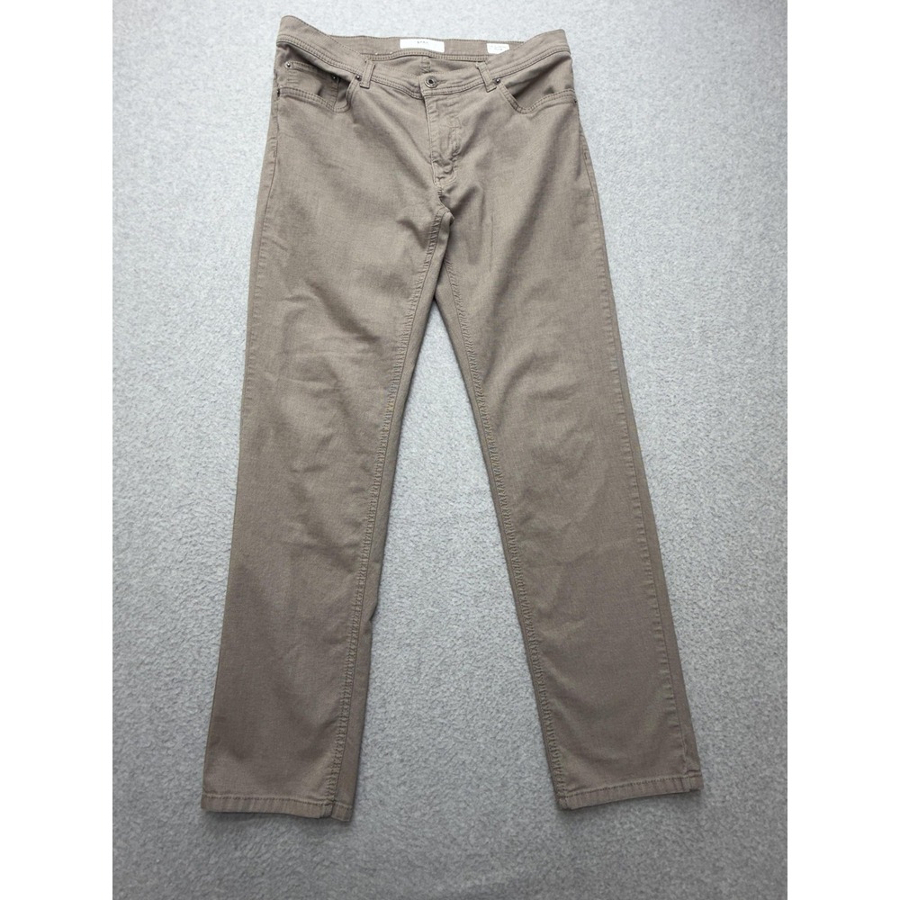 Brax Jeans Mens 32x30 Beige Cooper Fancy Regular Straight Denim Pants Casual‎